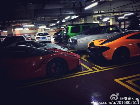 Một vài chiếc xe trong bộ sưu tập của anh chàng, được biết Tần Phấn đã sở hữu một chiếc Ferrari cho riêng mình từ khi học cấp 3. 