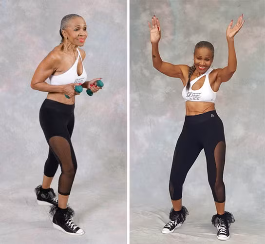 Thậm chí, ở độ tuổi 80, bà quyết tâm ghi danh vào sách kỷ lục Guiness về danh hiệu nữ vận động viên thể hình cao tuổi nhất thế giới. (ảnh: Facebook).