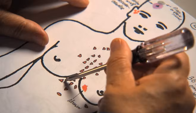 Chiếc tuốc nơ vít 5 cạnh mà Lucious lấy từ túi dụng cụ trong xe tải có kích cỡ và hình dạng khớp với những vết thương trên cơ thể Dawnia.