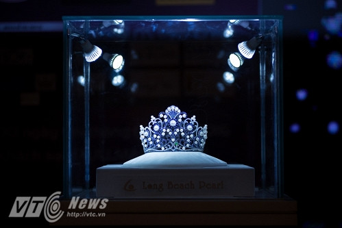 Tổng số ngọc trai trên vương miện là 63, ứng với 63 tỉnh, thành phố trong cả nước - Ảnh: Tùng Đinh