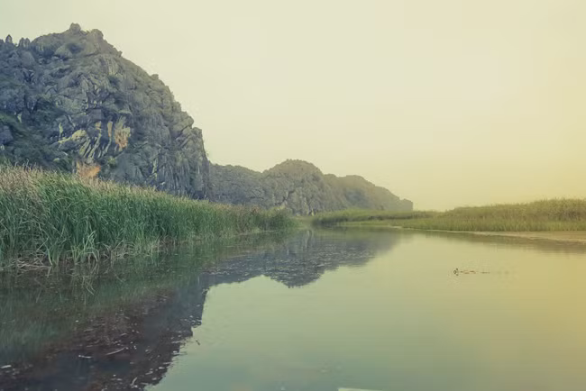 Đầm Vân Long nổi tiếng với dãy núi đá vôi, hang động bị bào mòn có hình thù hấp dẫn là nơi trú ẩn của nhiều loài động vật quý hiếm, trong đó có voọc quần đùi trắng với số lượng lớn nhất Việt Nam. Những bãi lau sậy giữa đầm tạo cho khung cảnh của nơi đây thêm phần hoang sơ, kì bí. Đây chính là nơi có cảnh đại chiến rất đáng xem giữa vua khỉ Kong và quái vật thằn lằn.