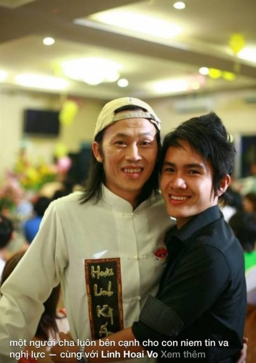 Viết về ba Hoài Linh trên trang cá nhân, anh luôn dành cho danh hài sự kính trọng tuyệt đối: “Một người cha luôn bên cạnh cho con niềm tin và nghị lực”.