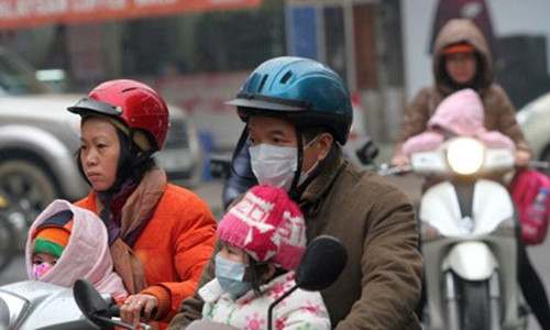 Khong khi lanh gay ret dam o mien Bac, mua lon o mien Trung