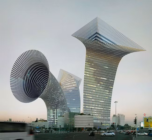 Thiết kế tòa nhà hoa loa kèn siêu độc khiến khó ai có thể sống được.