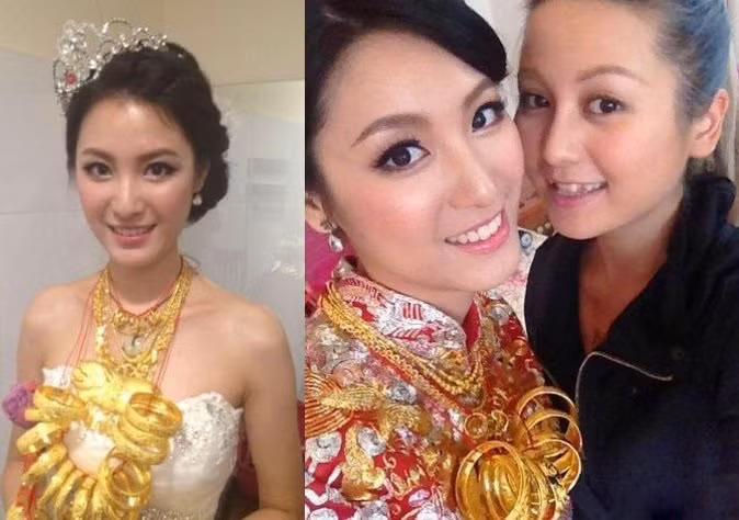 Tháng 10/2012, hình ảnh cô dâu xinh đẹp đeo chuỗi vòng vàng ở Giang Long, Thuận Đức, thành phố Phật Sơn (tỉnh Quảng Đông) khiến cư dân mạng Trung Quốc được một phen kinh ngạc trước khối lượng vàng mà cô dâu này trưng trên người và chiếc khánh hình heo vàng cỡ lớn trên ngực.