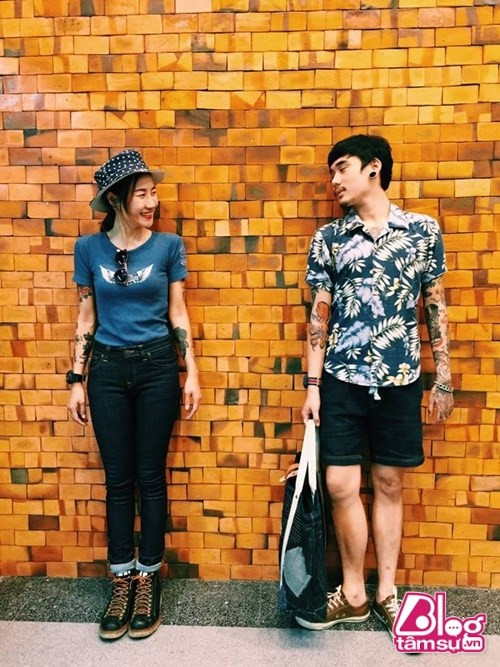 Những hình ảnh vô cùng tình tứ của cặp đôi xăm hình này khi được đăng tải luôn nhận được rất nhiều lời khen, sự ngưỡng mộ của cư dân mạng.