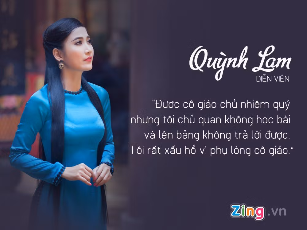 Hồi lớp 10, tôi được cô giáo chủ nhiệm rất yêu quý do nhiệt tình tham gia văn nghệ, viết báo tường. Vì được cô giáo quý nên tôi chủ quan không học bài cũ. Một lần cô gọi lên bảng, tôi ấp úng không trả lời được. Cô không nặng lời mà nhắc: “Lần sau nhất định phải thuộc bài đó”.