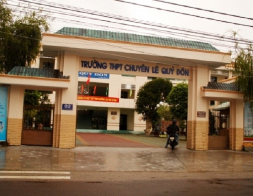 Trường THPT chuyên Lê Quý Đôn (Bình Định) nơi xảy ra vụ việc.