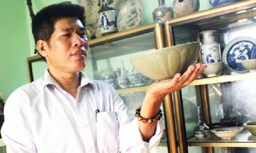 Ông Nhân bảo, nhờ có duyên với đồ cổ mà ông sở hữu nhiều đồ vật quý hiếm.