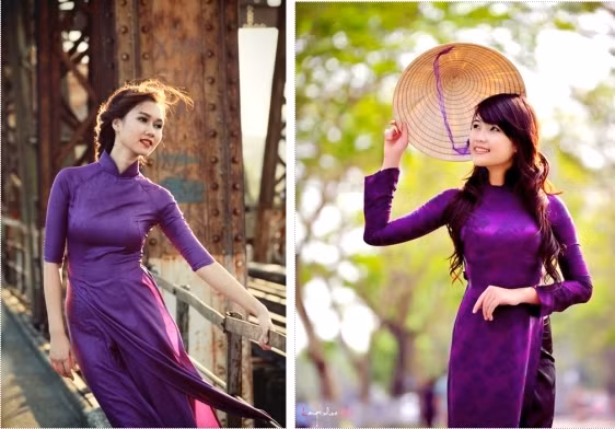 4. Huế Con gái xứ Huế gắn liền với hình ảnh tà áo dài tím, giọng nói nhẹ nhàng như rót mật vào tai đã dần trở thành một đặc trưng, một biểu tượng của vùng đất này. Là vùng đất cố đô, cung đình, nên nét đoan trang, từ tốn, nhã nhặn đã ăn sâu vào lối sống. Và minh chứng cho điều này, là nếu có dịp ngang qua Quốc học Huế không ít người phải xuyến xao khi bắt gặp hình ảnh những cô nữ sinh dịu dàng trong tà áo dài.