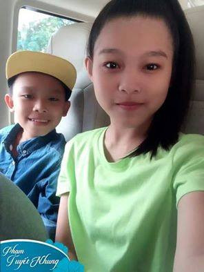 Hồ Văn Cường và chị gái nuôi Tuyết Nhung.