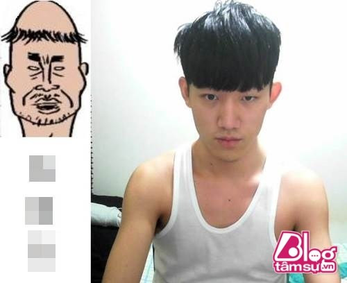 Mới đây, một anh chàng người Hàn Quốc đã khiến dân mạng phát sốt khi bất ngờ đăng tải một kiểu tóc kỳ lạ xòe mái nhưng chỏm lại cạo trọc. Nhiều người cho rằng nó rất giống hình ảnh một "vương miện" độc lạ. Bên cạnh đó, anh chàng này còn không ngần ngại khoe trọn bộ lông mày đã bị cạo đi một nửa cho phù hợp hơn với kiểu tóc này.