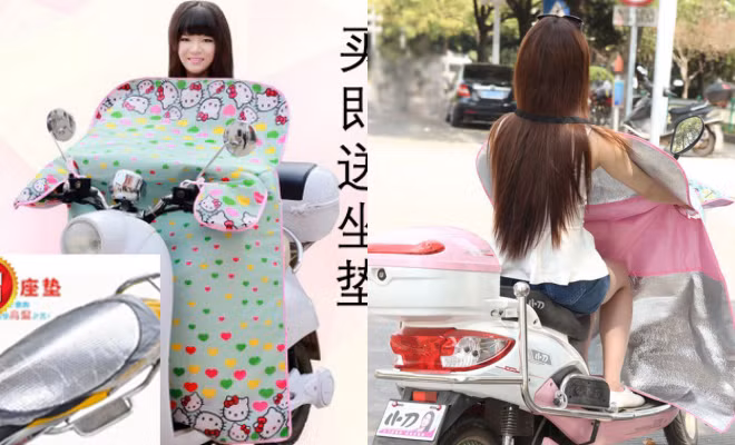 Sản phẩm được quảng cáo chặn cả tia UV. Tuy nhiên, không ít ý kiến bình luận cho rằng chiếc áo này chỉ có giá trị ngắm bởi sự cồng kềnh sẽ khiến người di chuyển bằng xe máy, xe đạp gặp nguy hiểm.