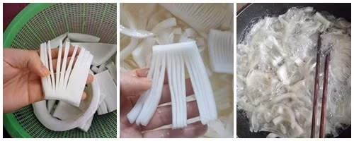 Bản thân là người ở nhà nội trợ, thích nấu ăn, lại hay mày mò, chị Trần Thị Hiền (Hương Sơn – Hà Tĩnh) cũng đã kịp nhanh tay làm ngay món mứt dừa hình hoa cúc này để thưởng thức. Chị Hiền cho biết, cách tạo ra bông hoa cúc cho mứt dừa không phải chị tự nghĩ ra, mà chị tham khảo bí quyết của một người trên facebook rồi học tập và làm theo.