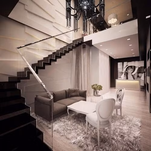 Thiết kế trong nhà khá cầu kì và bắt mắt.