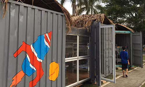 Tranh cai viec bien container thanh nha ban tru o Quang Ngai