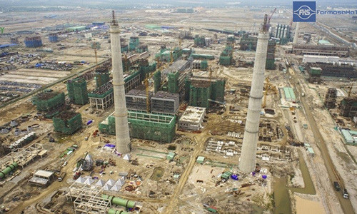 Một phần của "đại công trường" Formosa Hà Tĩnh.