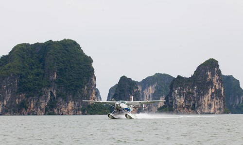 Hải Âu đang thua lỗ nặng nguy cơ ngừng bay - ảnh thủy phi cơ của Hãng hàng không Hải Âu/ nguồn Hải Âu