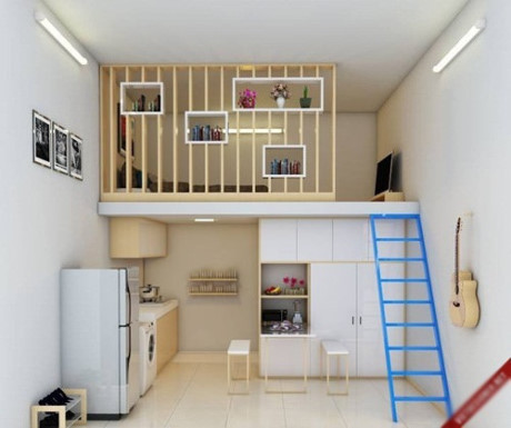 Chất liệu gỗ sử dụng chung cho nhà trọ đều là gỗ công nghiệp Melamine.