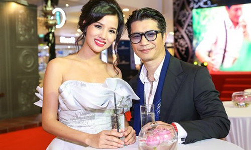 Dustin Nguyễn và Bebe Phạm đồng hành trong mọi sự kiện. Ảnh: Nguyễn Thành