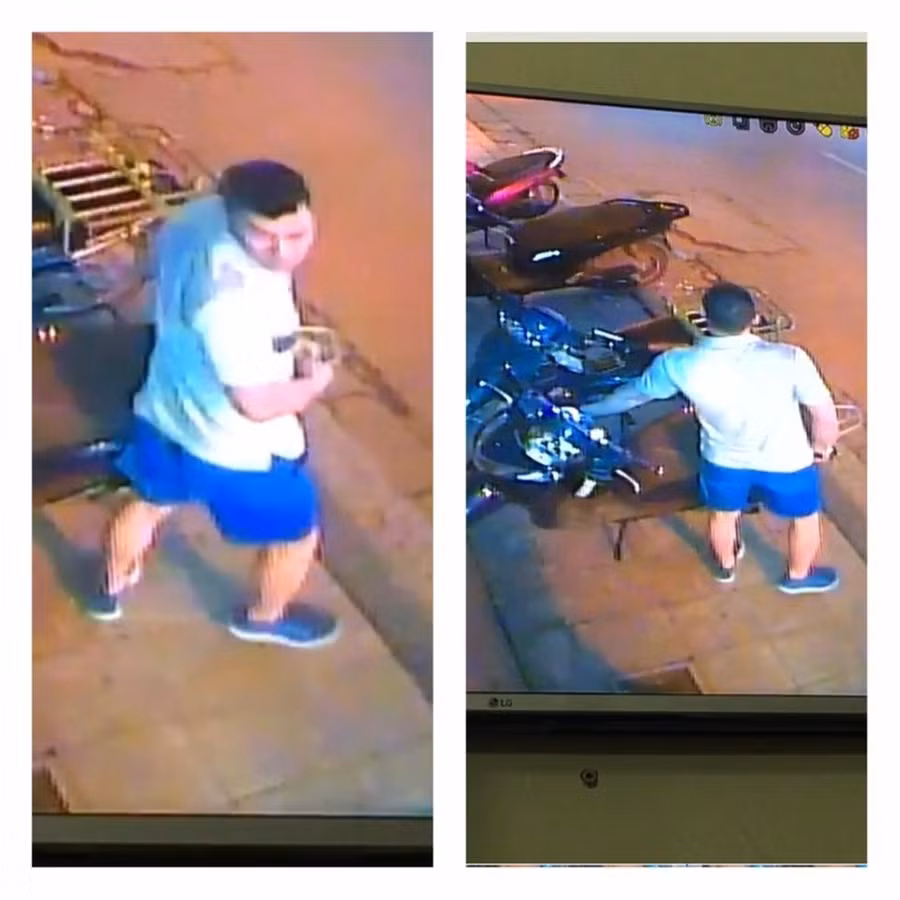 Một vụ trộm chưa thành công khác cho đối tượng tình nghi gây ra. Ảnh và video: FB Quân Shi.