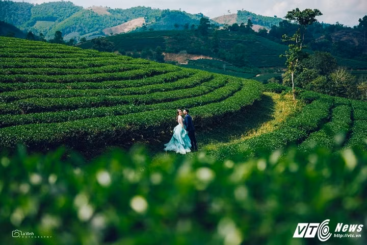 Trong ngày chụp ảnh, sự nhí nhảnh, hài hước của cặp đôi đã khiếp cả êkip có nhiều phen "cười rơi nước mắt'.