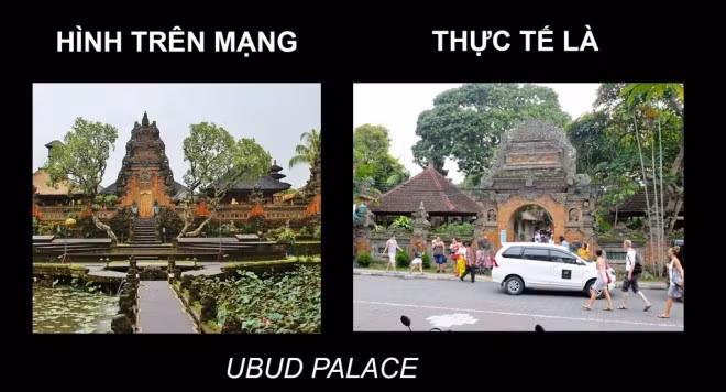 Cung điện Ubud là khu di tích lịch sử nằm ở thị trấn Ubud của Bali. Việc đông du khách và cả xe cộ cũng làm giảm đáng kể vẻ đẹp vốn có của nơi đây.