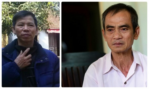 Ông Nguyễn Thanh Chấn (trái), ông Huỳnh Văn Nén (phải) từng có nhiều năm bị tù oan.