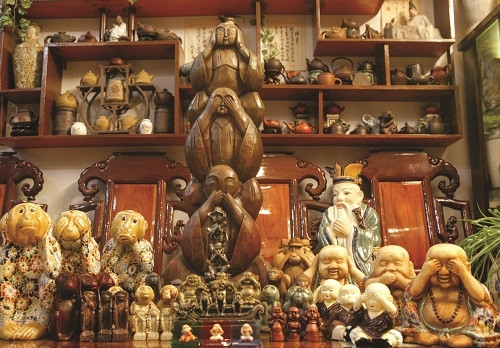 Bộ khỉ “3 không” được nhiều người săn lùng.