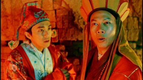 La Gia Anh đóng cùng Châu Tinh Trì trong "Tây du đại thoại".