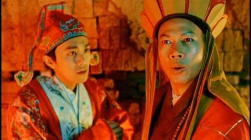 La Gia Anh đóng cùng Châu Tinh Trì trong "Tây du đại thoại".