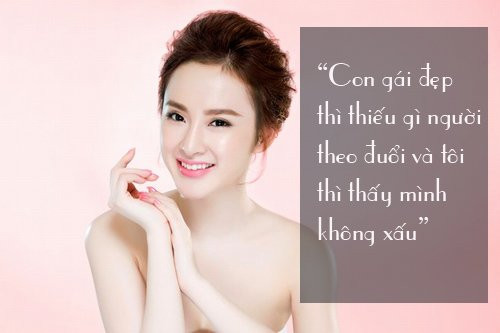 Angela Phương Trinh tự nhận mình xinh và qua đó gián tiếp thừa nhận về việc cô có nhiều người theo đuổi.