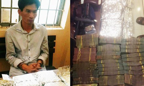 Thu hon 3 ty dong cung sung, ma tuy trong xe hoi ong trum