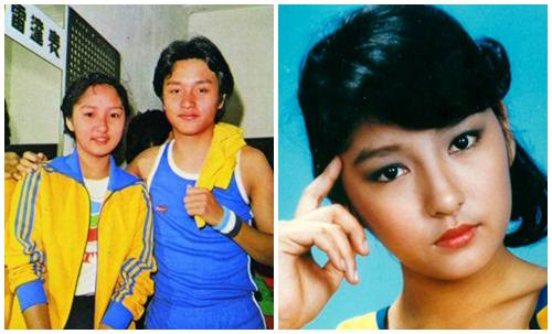 Nam tài tử và Tuyết Lê thời trẻ.
