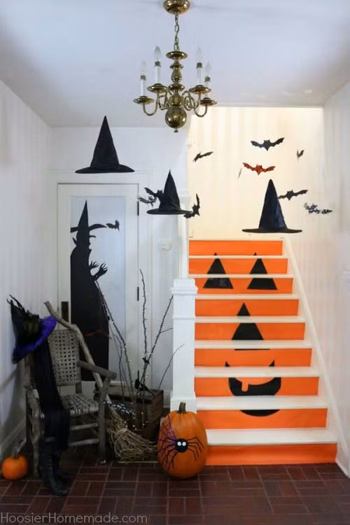 Một không gian thú vị để trang trí Halloween.