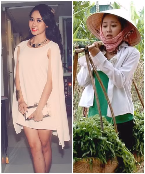 Tường Vy chinh phục khán giả với tạo hình cô gái tần tảo, vất vả với gánh hàng rau.
