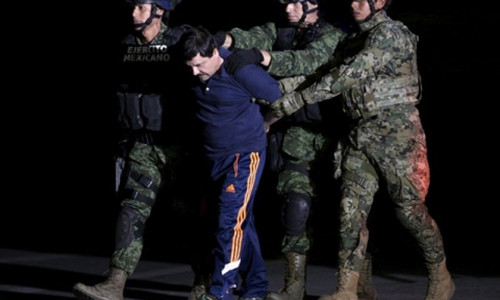 Chuột chũi bị áp giải ở thành phố Mexico City.