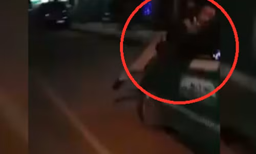 Xuat hien clip taxi Mai Linh hat nguoi len noc capo roi bo chay