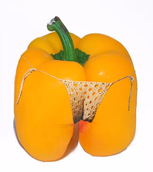 Nhìn quả ớt chuông cũng gợi cảm phết nhỉ?