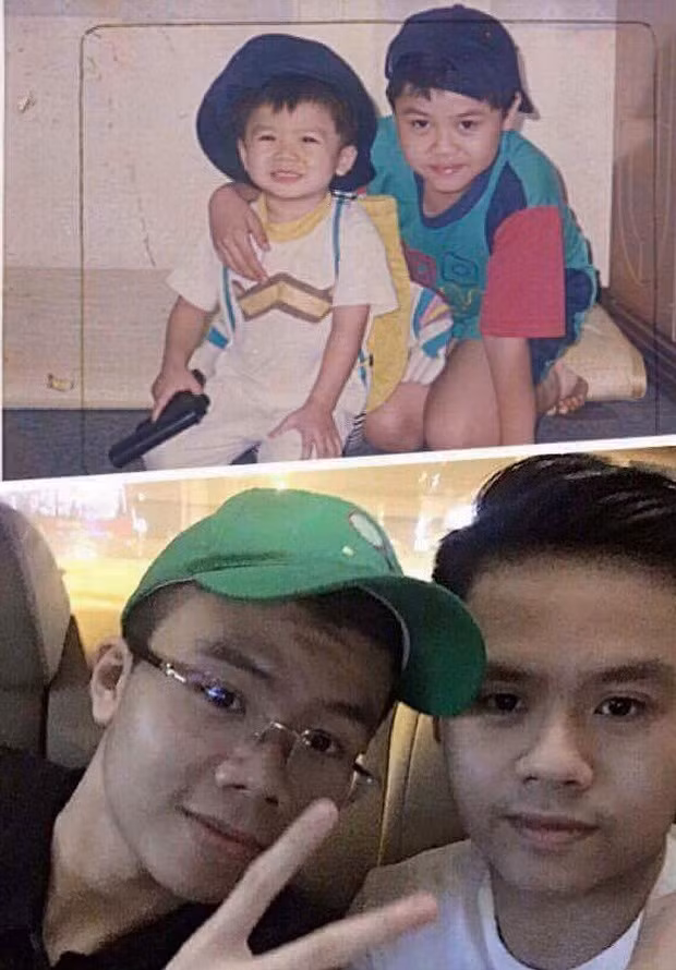 Anh em Phan Thành - Phan Hoàng đã luôn thân thiết từ khi còn nhỏ xíu. Không khó để nhận thấy đường nét trên gương mặt của cả 2 gần như y nguyên.