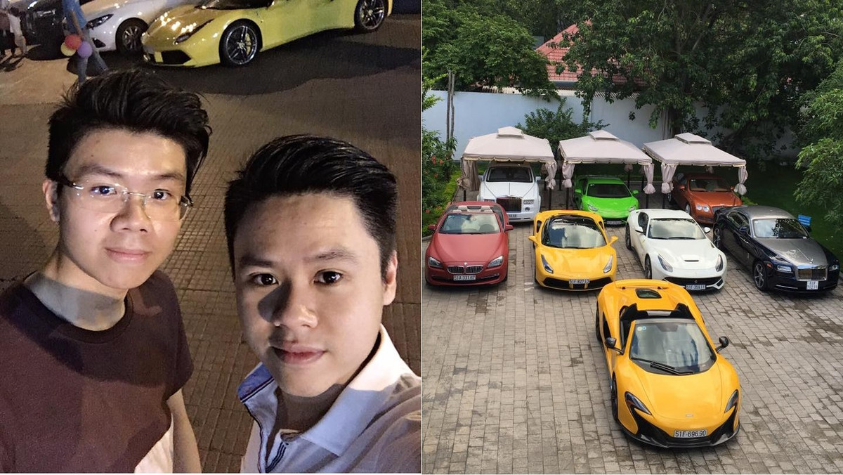 Phan Thành và Phan Hoàng nổi tiếng trong hội thiếu gia Việt bởi sở hữu dàn siêu xe giá trị đến vài chục tỷ đồng.