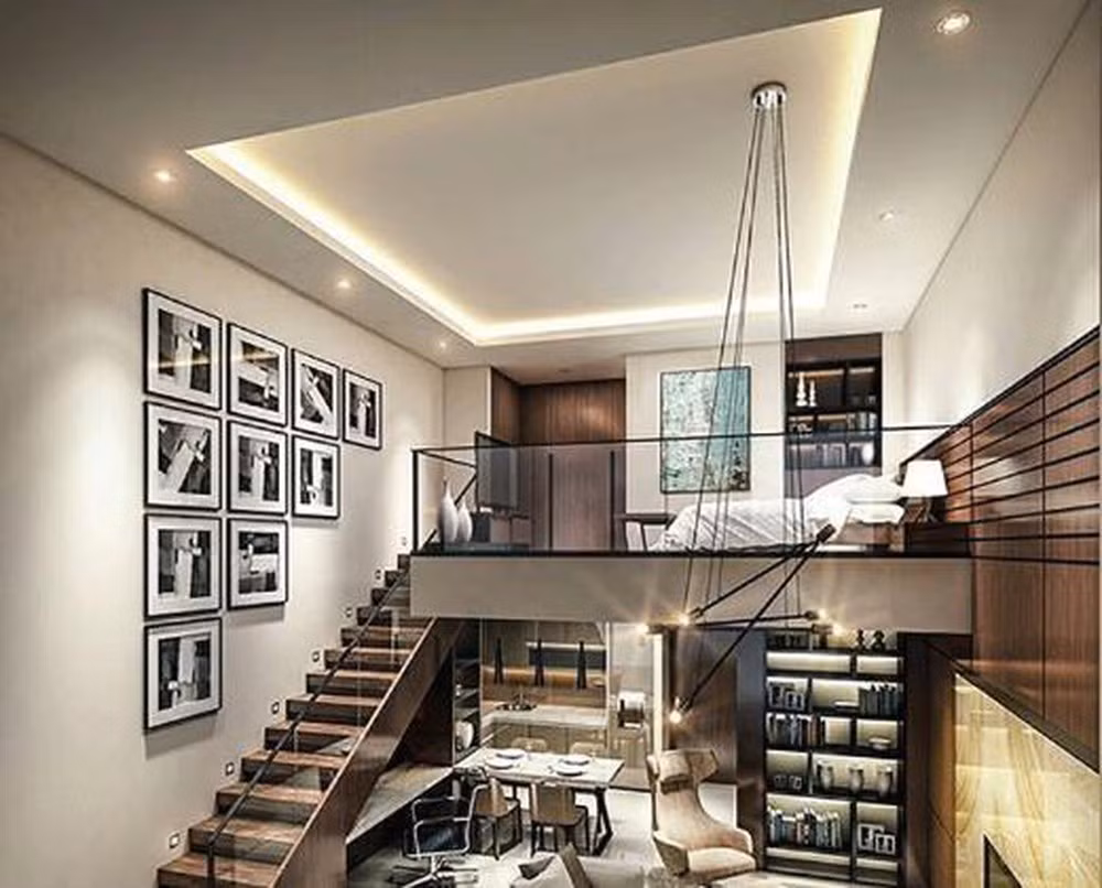 Nhà 3 gian có gác xép, trong đó 1 gian lồi bằng với phần hiên nhà, ba gian được bố trí công năng sử dụng như ba gian truyền thống, bếp và công trình phụ xây dựng. Ảnh minh họa.