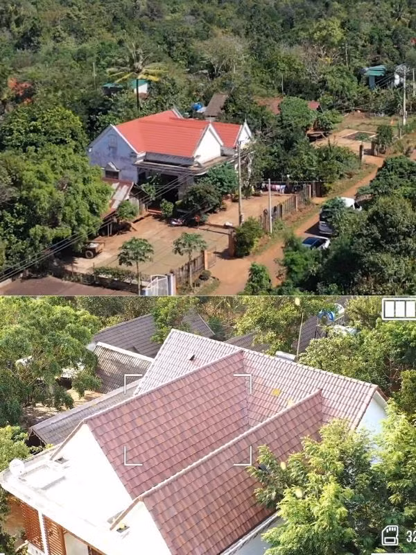 Vừa qua, nàng Hậu đã sửa chữa, hoàn thiện ngôi nhà ở quê dành tặng ba mẹ. Bên cạnh ngôi nhà sàn dài 41m, cô đã tu sửa lại ngôi nhà tường mà gia đình đã ở nhiều năm. Ảnh: Vietnamnet.