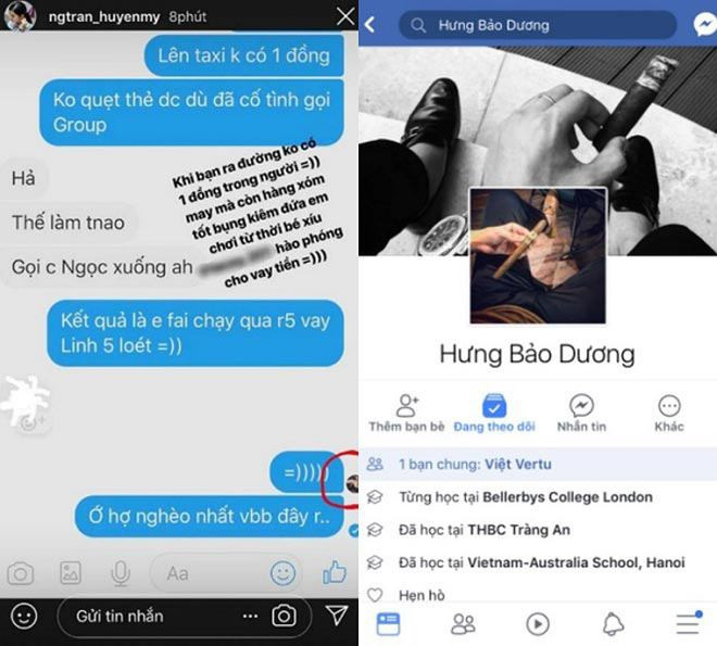 Mối quan hệ của cặp đôi kéo dài khoảng một năm cho đến khi chàng thiếu gia vướng tin đồn theo đuổi Huyền My vào tháng 10/2017.