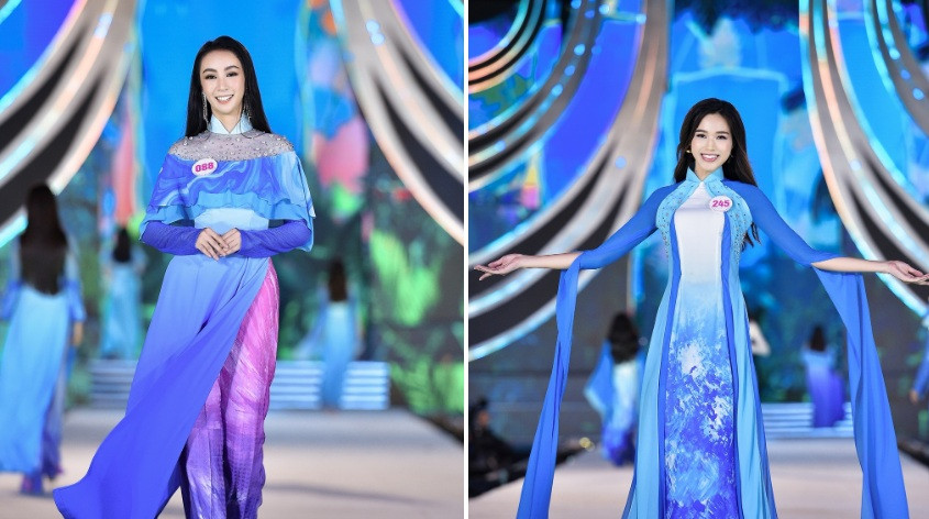 Huỳnh Bảo Trâm (SBD 088) gây chú ý từ vòng sơ khảo nhờ thành tích học tập ấn tượng. Cô tốt nghiệp đại học ở Mỹ và hiện làm chuyên viên truyền thông tại ĐH Fulbright Việt Nam. Đỗ Thị Hà (SBD 245) được đánh giá cao ở vóc dáng chuẩn, đôi chân dài. Những thiết kế áo dài được trình diễn trong đêm thi bị cho là quá tham chi tiết, tổng thể rườm rà.