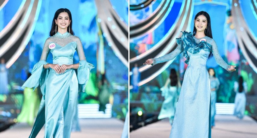 Ao dai trinh dien o Hoa hau Viet Nam 2020 bi che diem dua