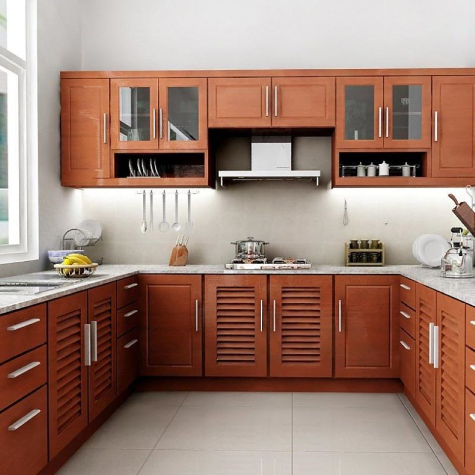 Bếp lửa đối diện với hệ thống cửa trong nhà là điều cấm kỵ trong phong thủy nhà ở. Thậm chí có thể khiến bạn mất đi may mắn, ảnh hưởng đến sức khỏe các thành viên trong gia đình. Trường hợp này có thể dùng rèm, hoặc thiết kế quầy bar để che đi.