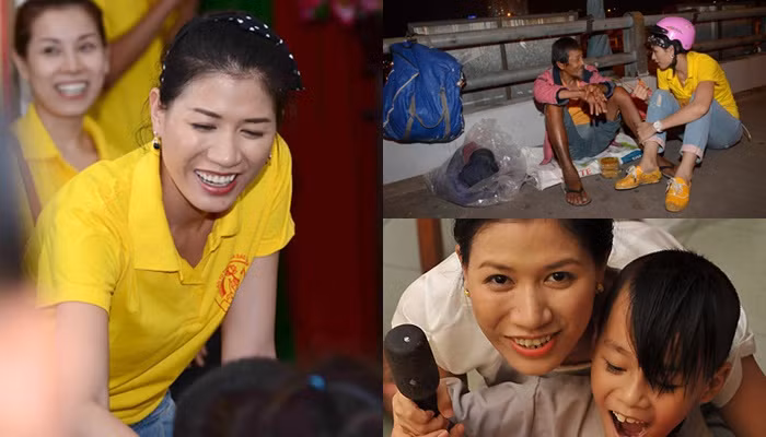 Cô nói: "Trước giờ tôi tập trung làm thiện nguyện ở khu vực miền Nam, còn ở miền Bắc chưa thực hiện được nhiều, nên tôi cũng mong muốn trong năm nay sẽ xây được vài điểm trường mầm non ở vùng núi phía Bắc". Nguồn ảnh: FBNV, Internet