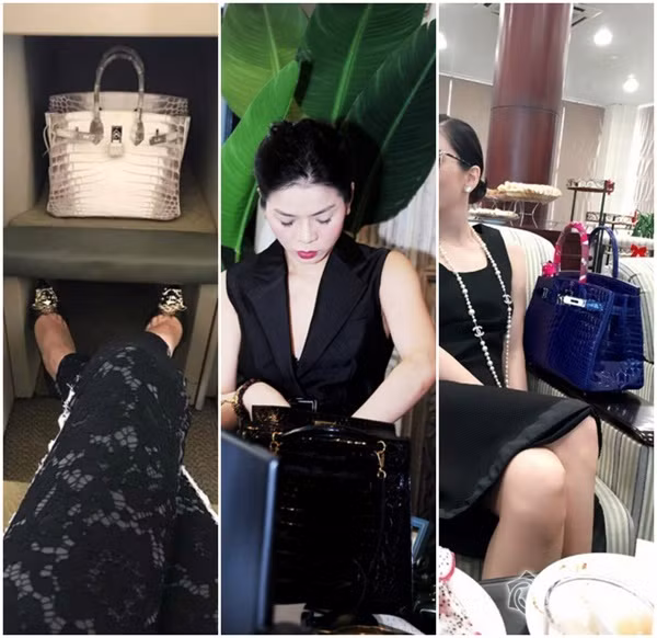 Chỉ tính riêng hiệu Hermes, cô đã sở hữu hơn 10 chiếc. Nổi bật nhất là những mẫu Hermes Birkin da cá sấu này, với giá từ 1,6 - 2,5 tỷ đồng. Ảnh: Internet