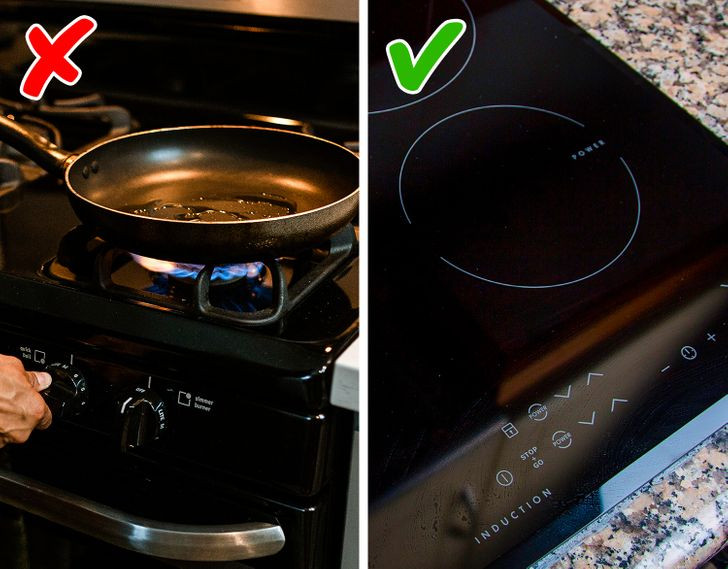 Bếp từ dễ rửa hơn bất kỳ bề mặt nào khác. Chúng không bị nóng, đó là lý do tại sao những miếng thức ăn rơi xuống không bị đốt cháy. Vì thế thật sai lầm nếu bỏ qua bếp từ.